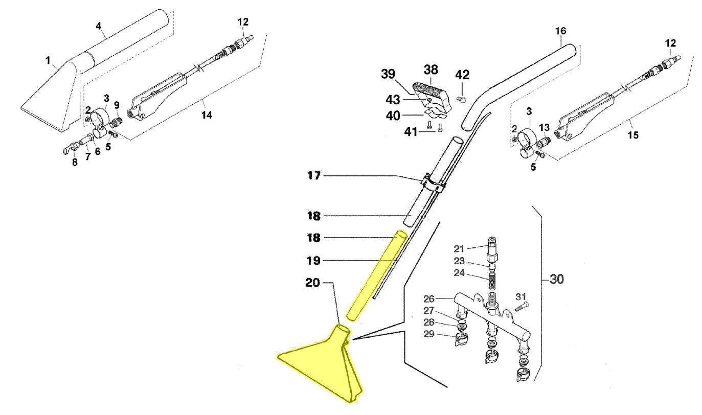 ALUMINIUM HEAD WITH HOSE