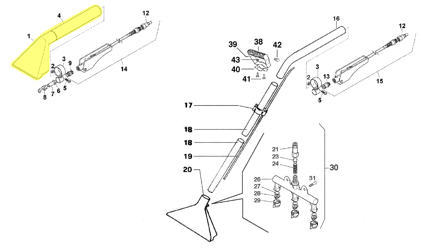 ALUMINIUM HEAD WITH METAL TUBE